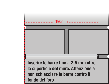 Dryrod® damp-proofing rod insertion.